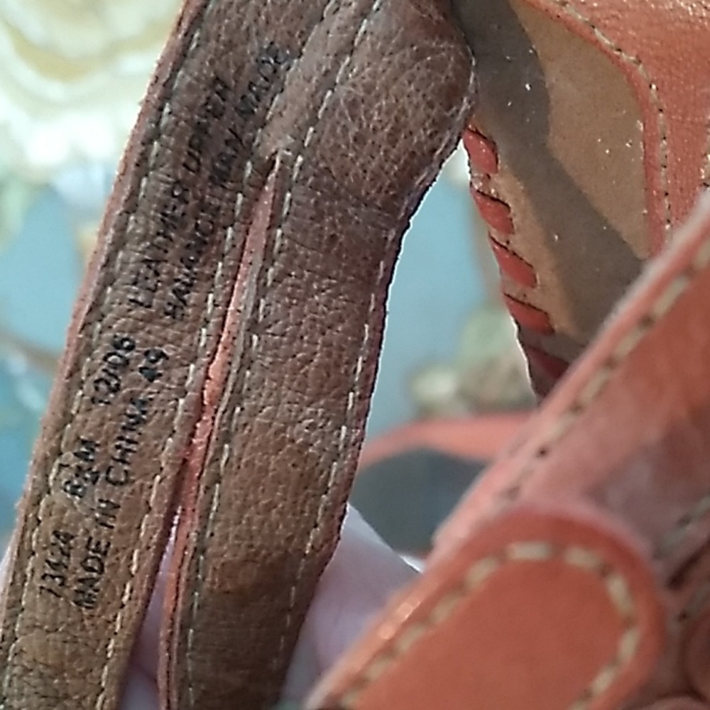 Clarks Pink Perforated Sandals - Picture 5 of 6